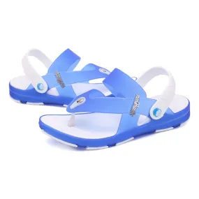 2018 new Flops Summer Fashion Sandals Men's New Style Rubber Soft Shoes Home Outdoor Sports Beach Men's Slippers Massage