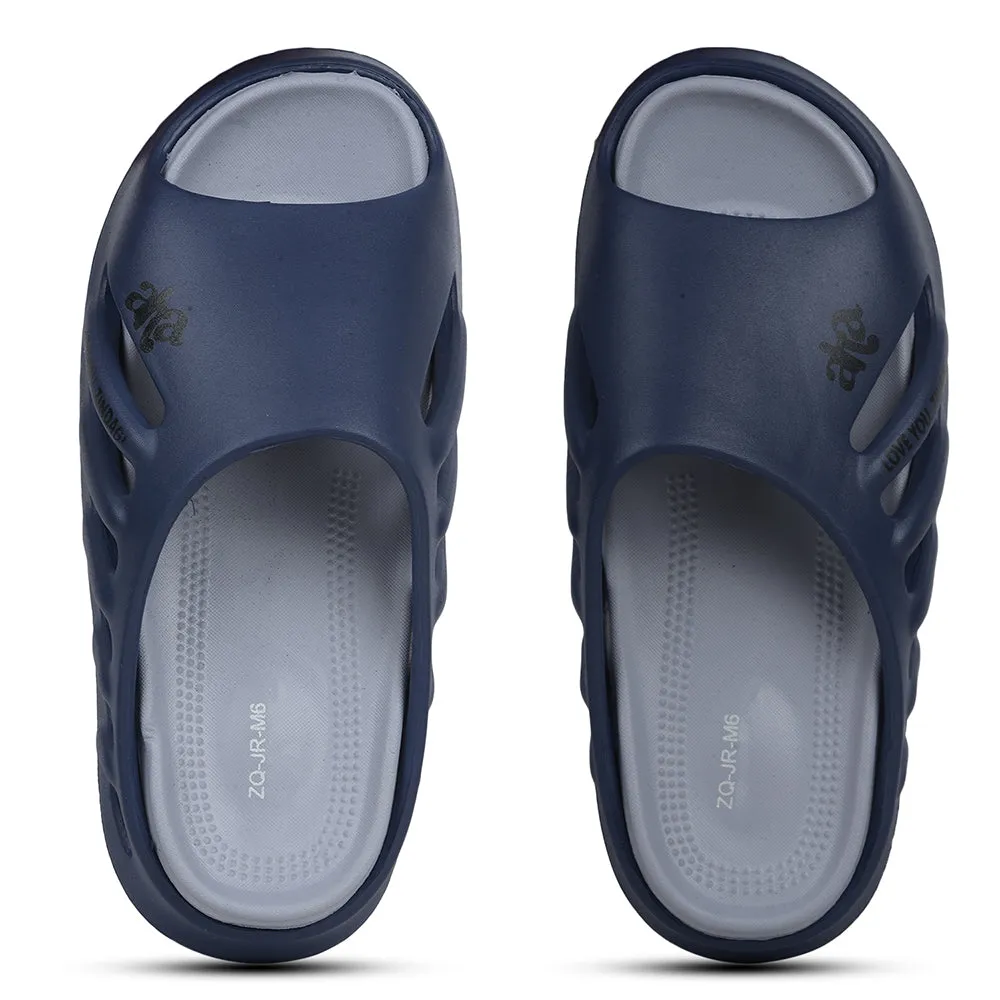 A-HA Navy Blue Casual Slider For Men ZQ-JR-M6 By Liberty