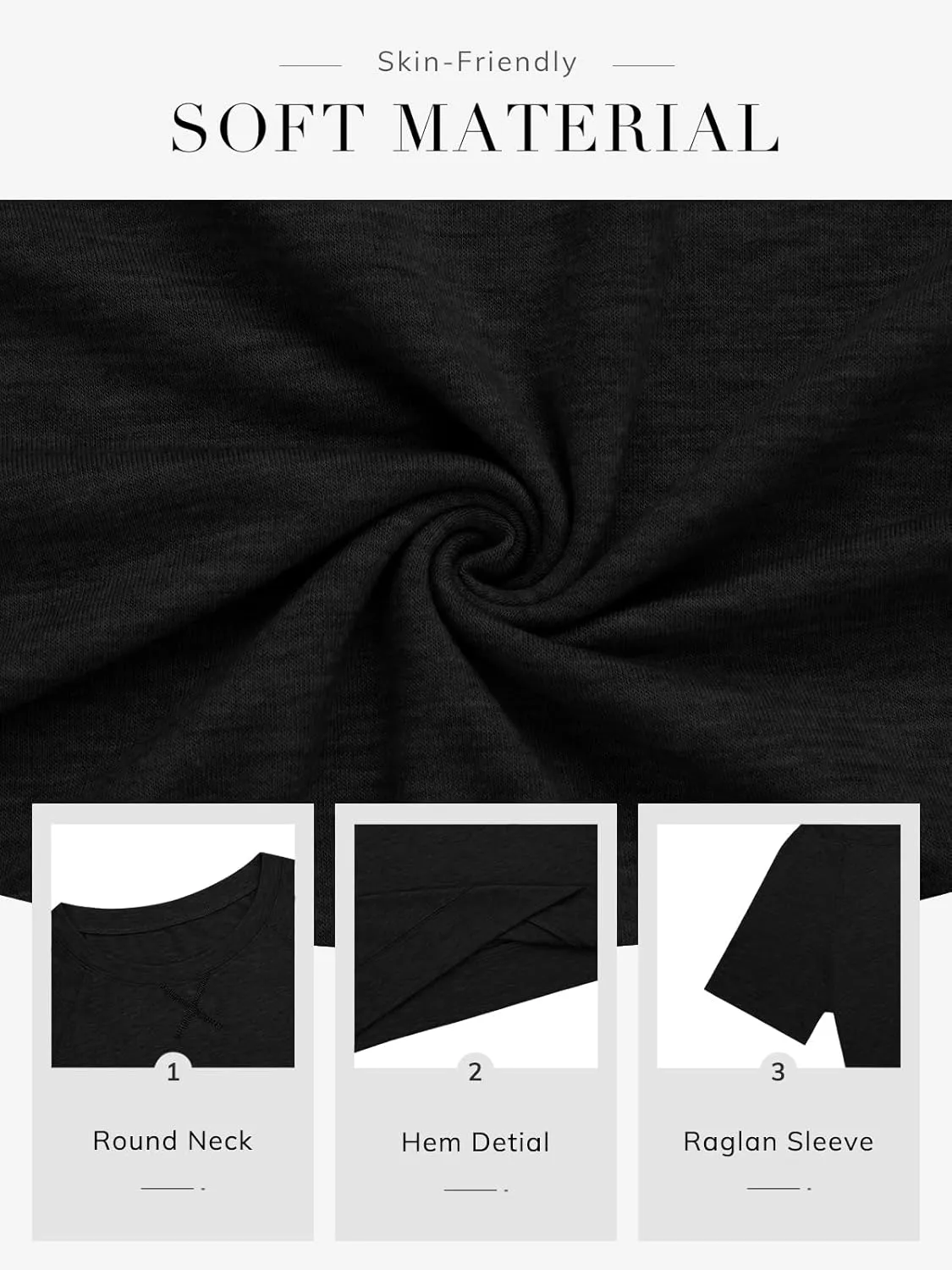 ATHMILE Womens T Shirts Short Sleeve Crewneck Tees Trendy Lightweight Soft Casual Summer Tops 2025