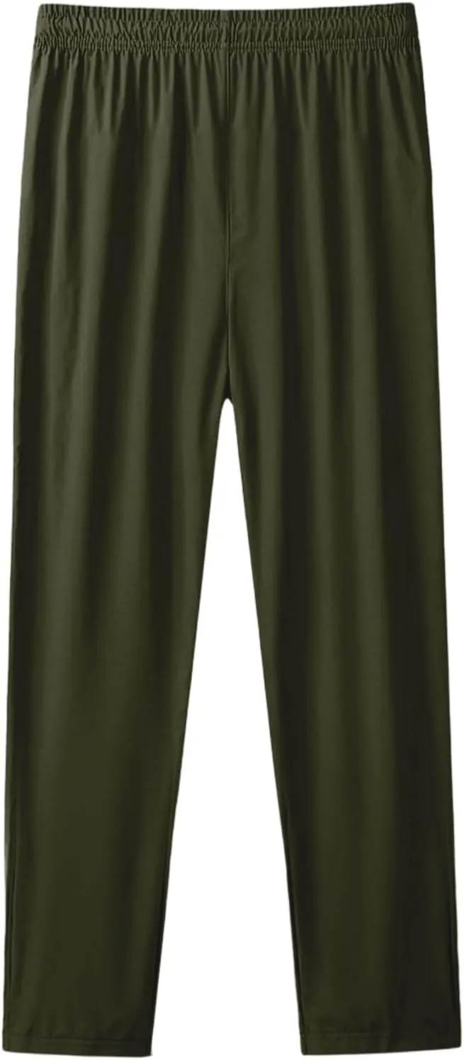 Beeswan Pants for Women Over 50 Quick Dry Pants Elastic Waist Stretch Active Breathable Athletic Pant