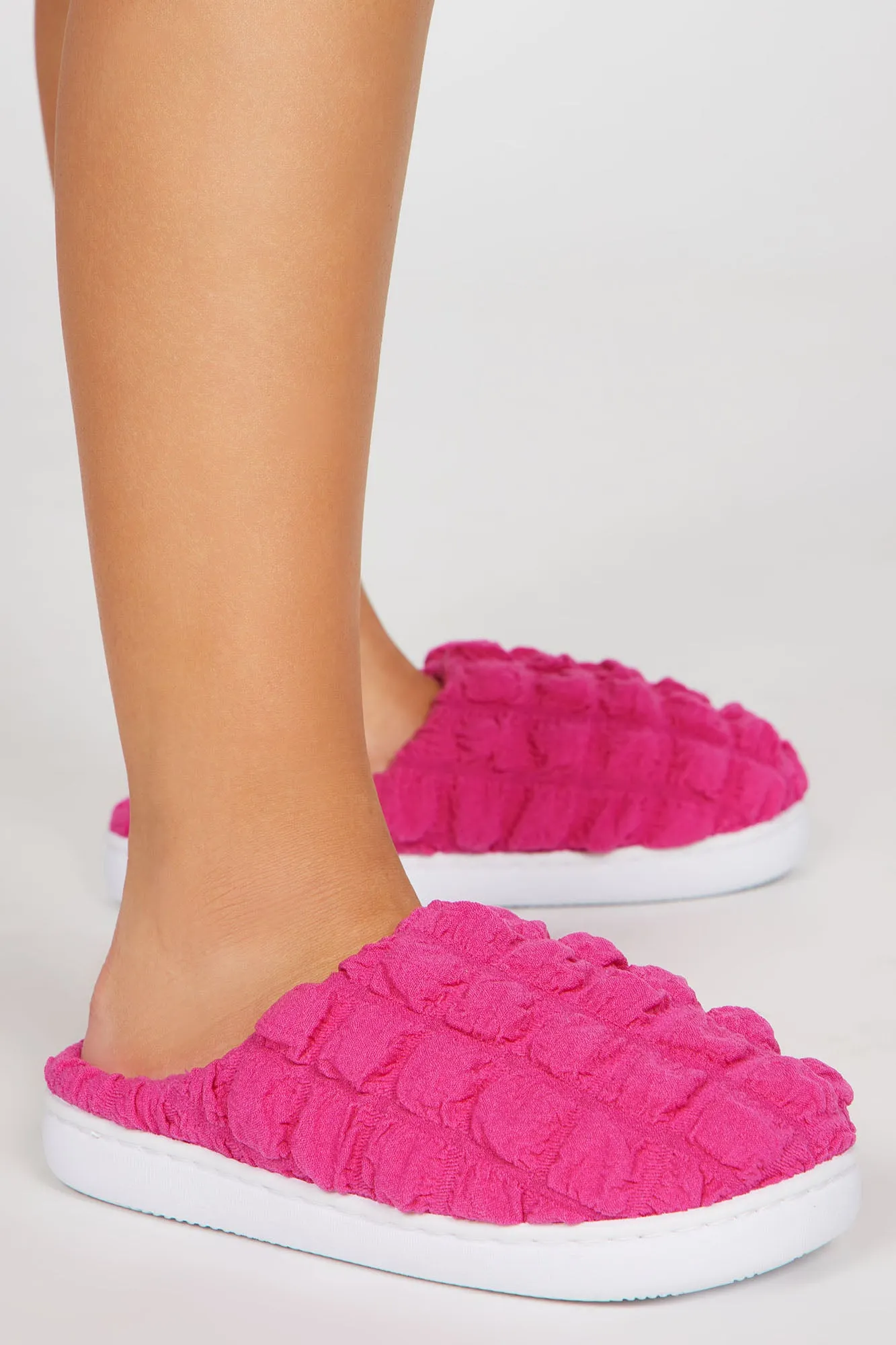 Better This Way Casual Slides - Hot Pink