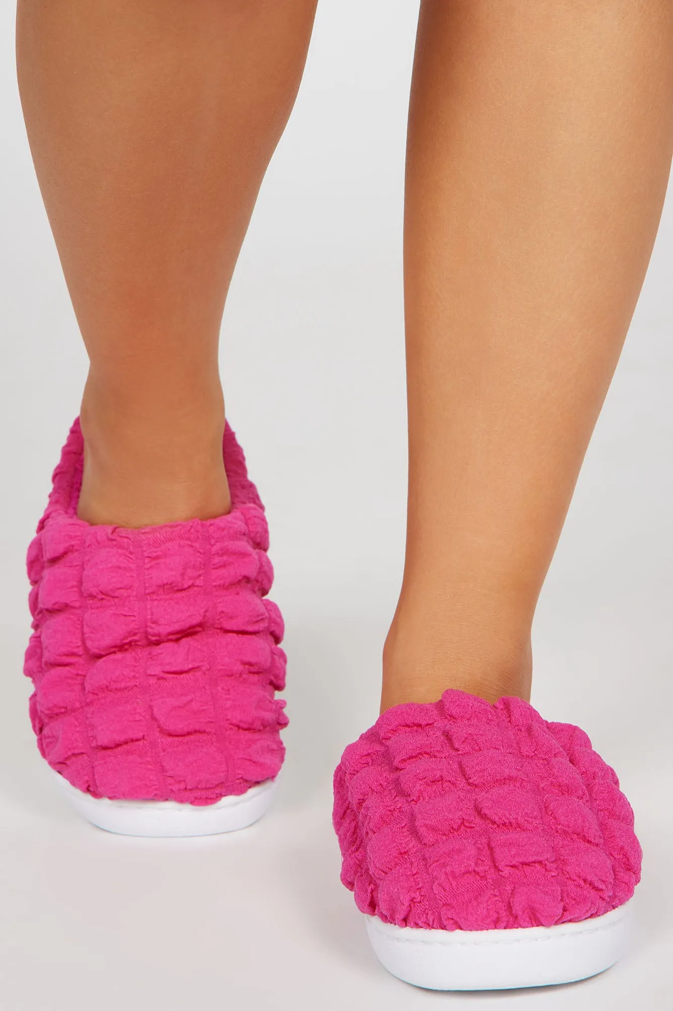 Better This Way Casual Slides - Hot Pink