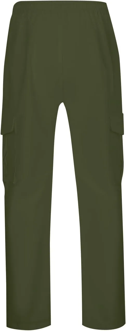 Cargo Pants for Men Lightweight Breathable Pants Water Resistant Wide Leg Stretch Trousers Workout Fishing
