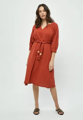 Clara Dress - Chili Oil