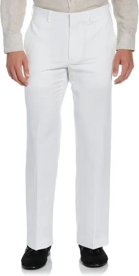 Cubavera Men's Linen Blend Dress Pants, Flat Front, Lightweight Breathable Fabric, Durable Plain Weave, 30", 32", 34” Inseams