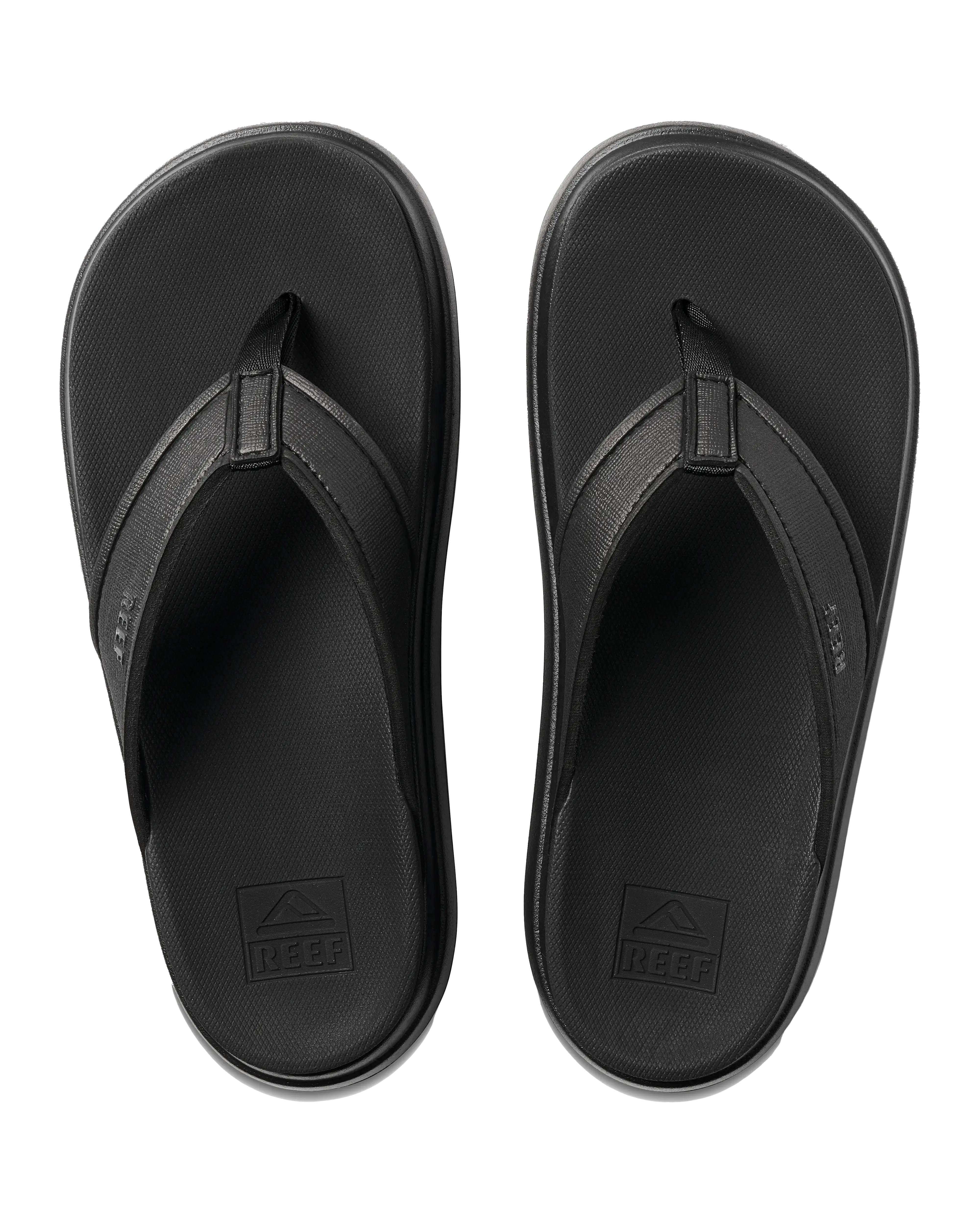 Cushion Bondi Flip Flops in Black & Black