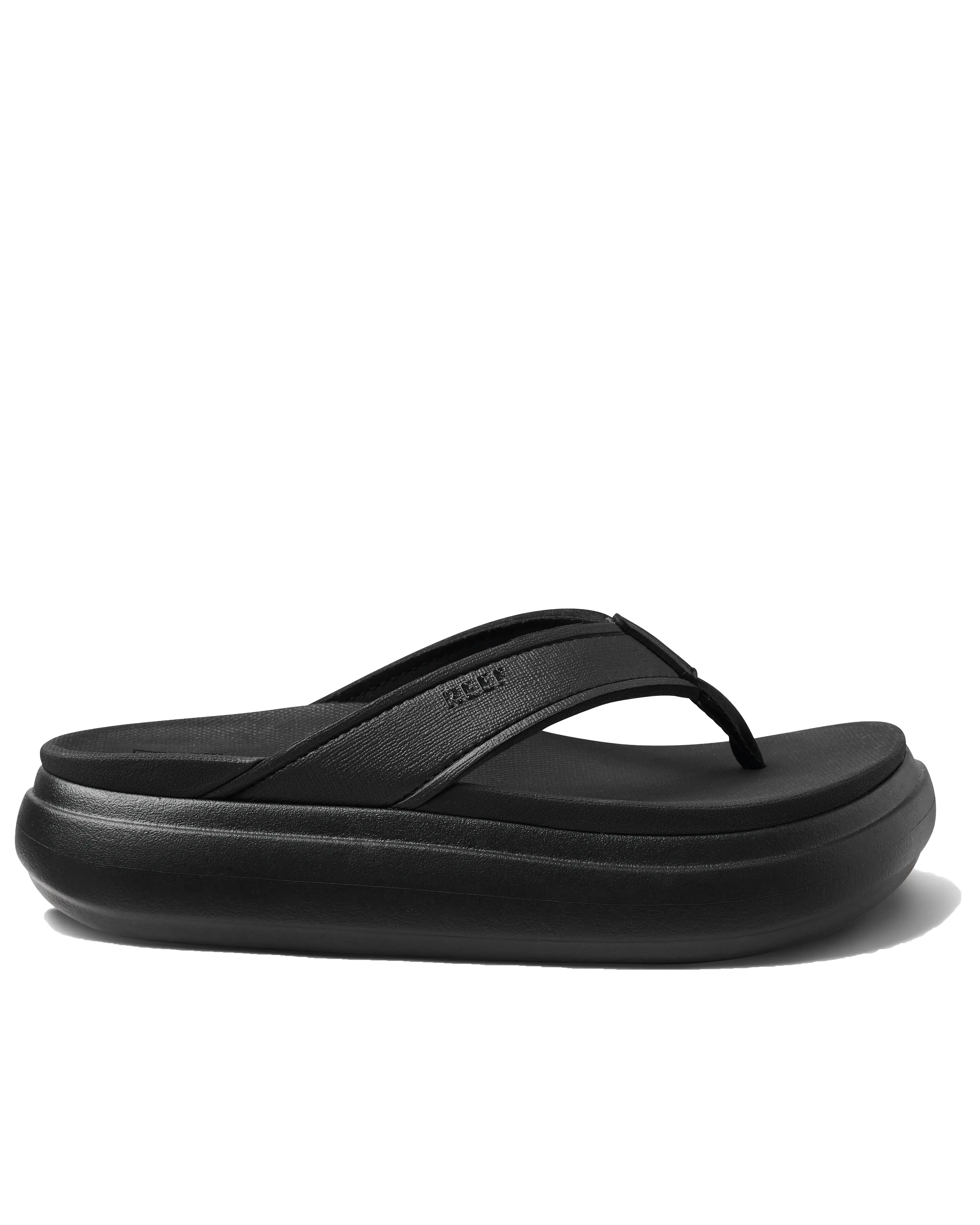 Cushion Bondi Flip Flops in Black & Black