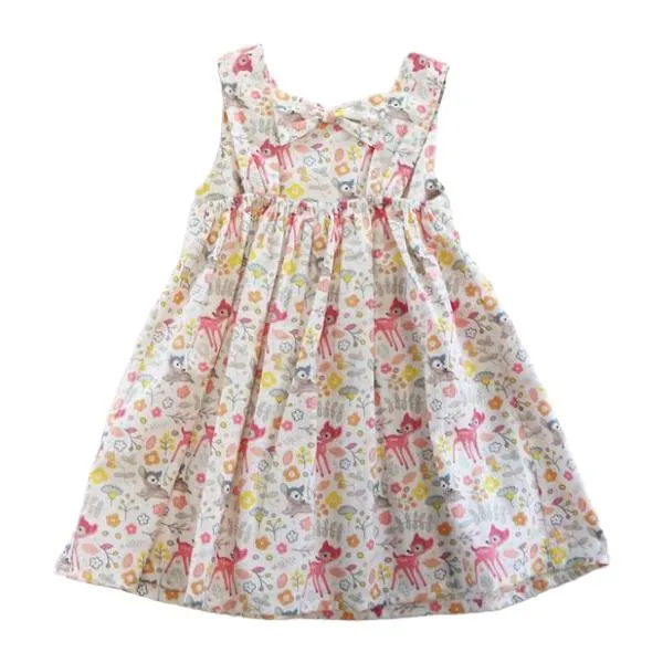 Deer Open Back Dress
