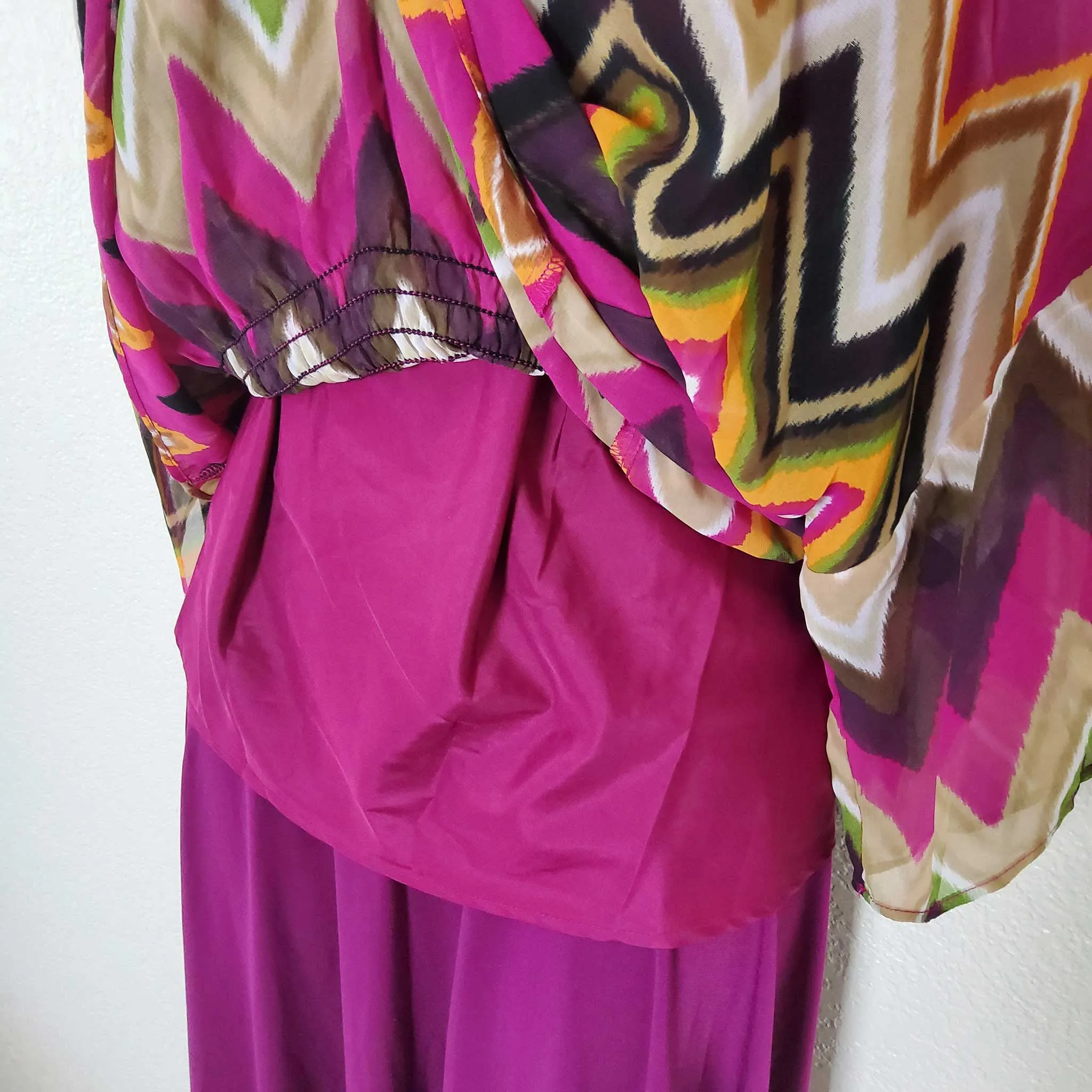East 5th Pink Two-Piece Skirt Set with Detachable Camisole, Women's Medium