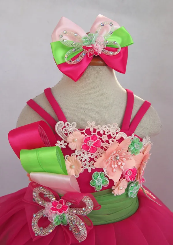 Elegant Baby/Kids/Newborn/Infant Natural Pageant Dress