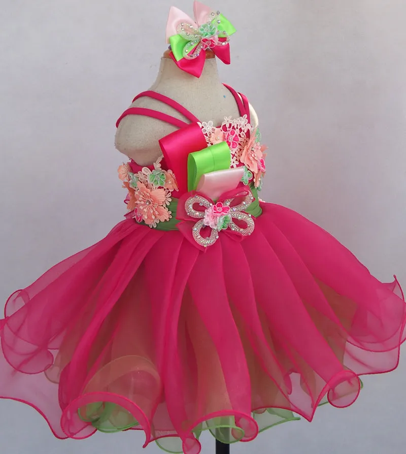 Elegant Baby/Kids/Newborn/Infant Natural Pageant Dress