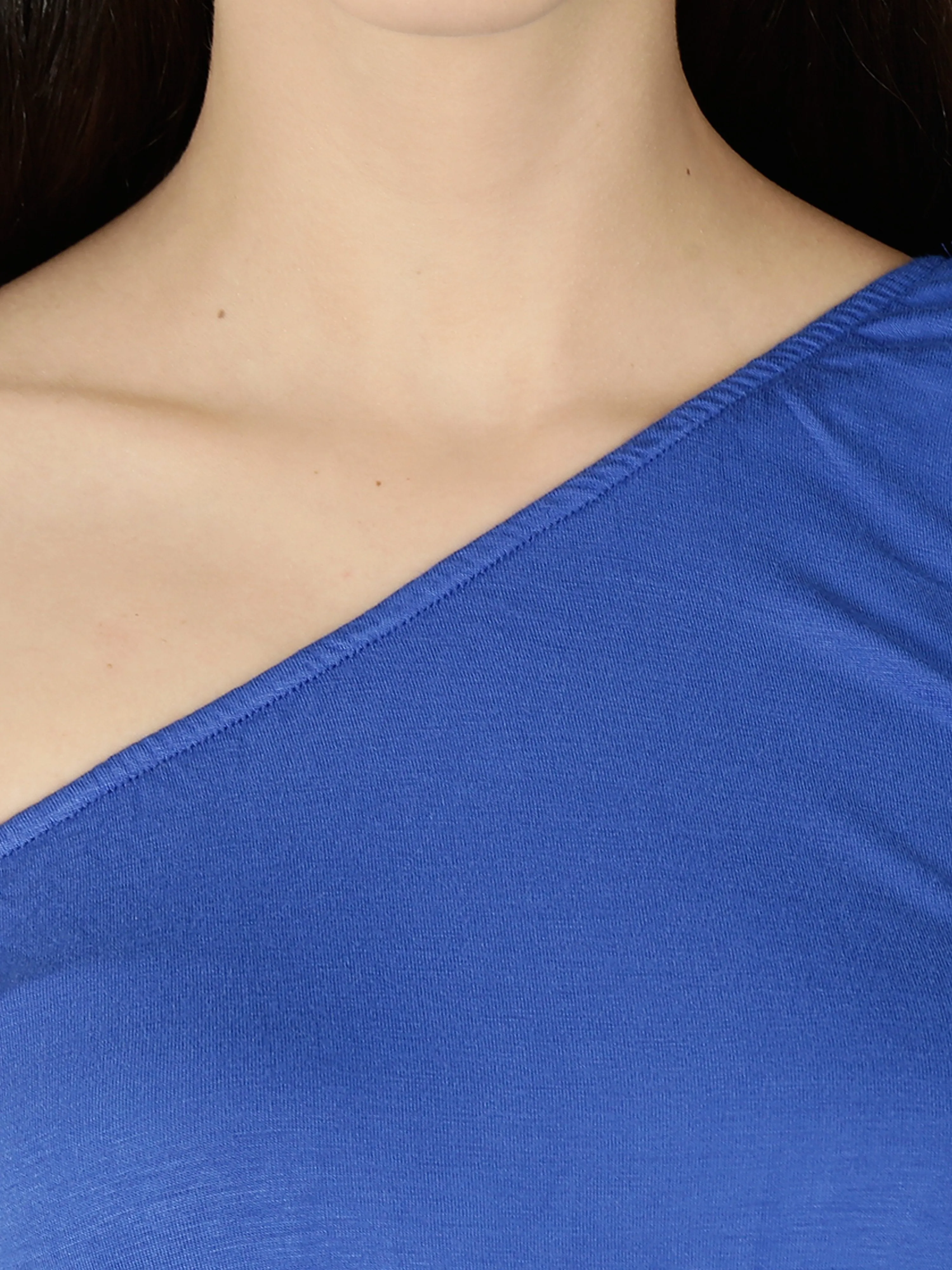 Elegant Blue Maternity Dress