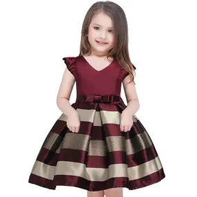 Elegant Striped Occasion Dress