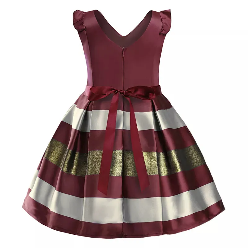 Elegant Striped Occasion Dress