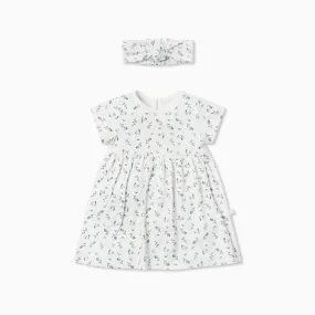 Floral Dress & Headband Outfit