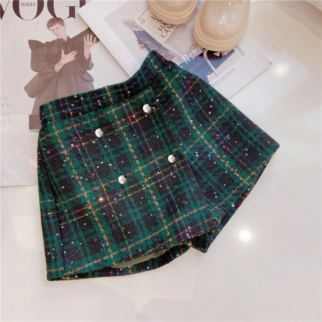 Girls' Classic Jacket & Skort Set in Green