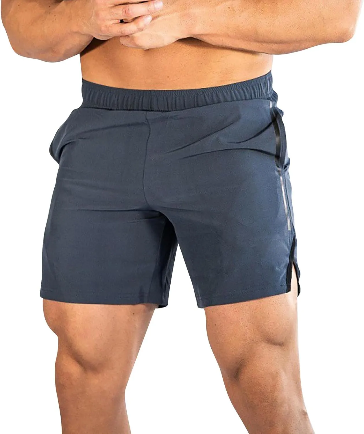 GOKKILRW Mens Shorts Casual Summer Shorts Elastic Waist Relaxed Fit Hiking Shorts Lightweight Outdoor Golf Shorts Loungewear
