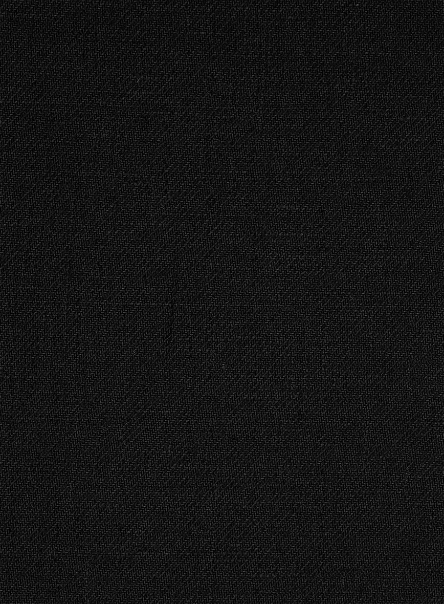 Italian Linen Cavalry Black Pants