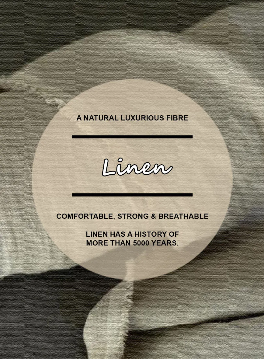 Italian Linen Cavalry Black Pants