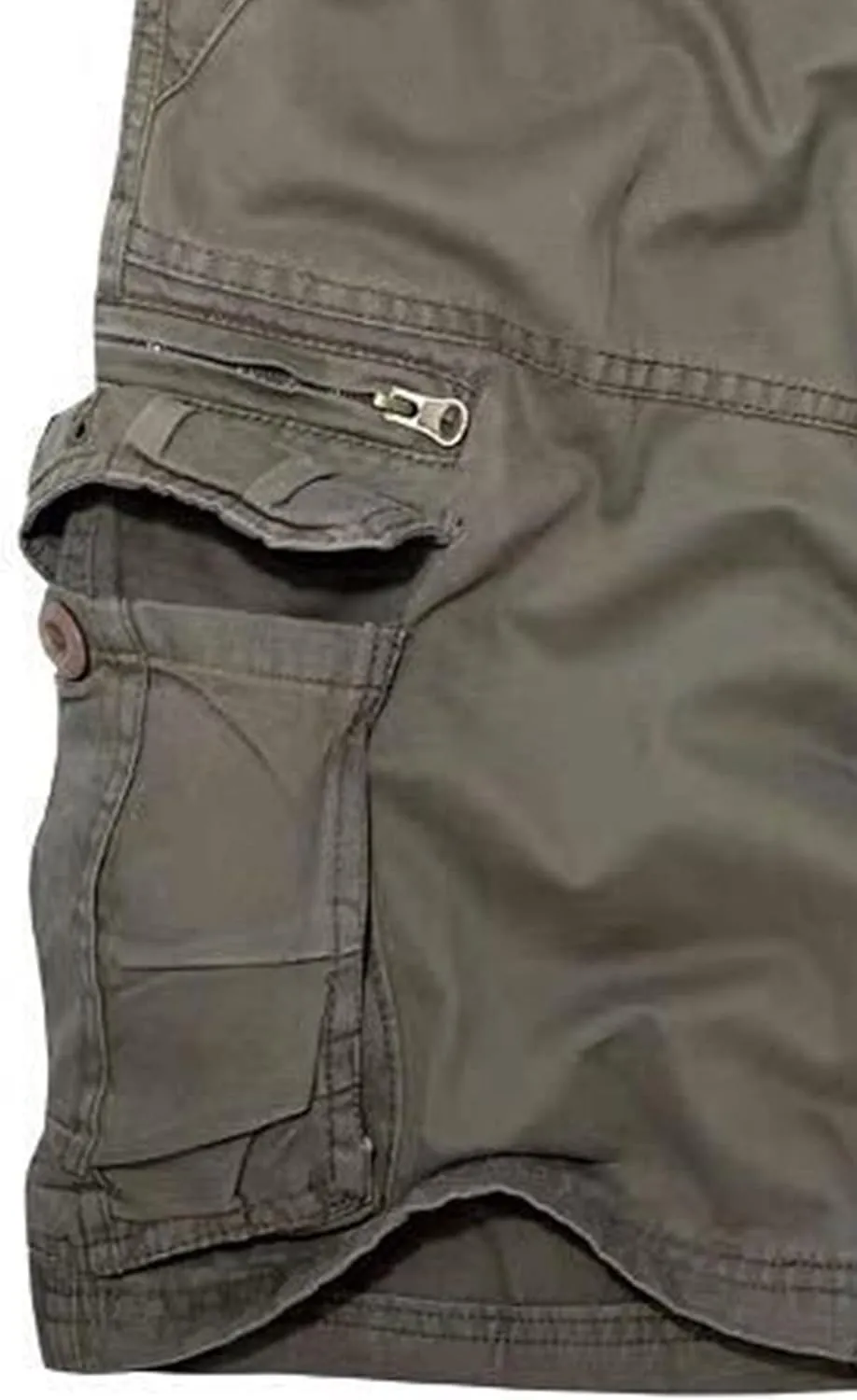 JEsilunmaMY Relaxed Fit Cargo Shorts for Men Multi-Pocket Outdoor Cotton Beach Shorts Lightweight Military Hiking Shorts