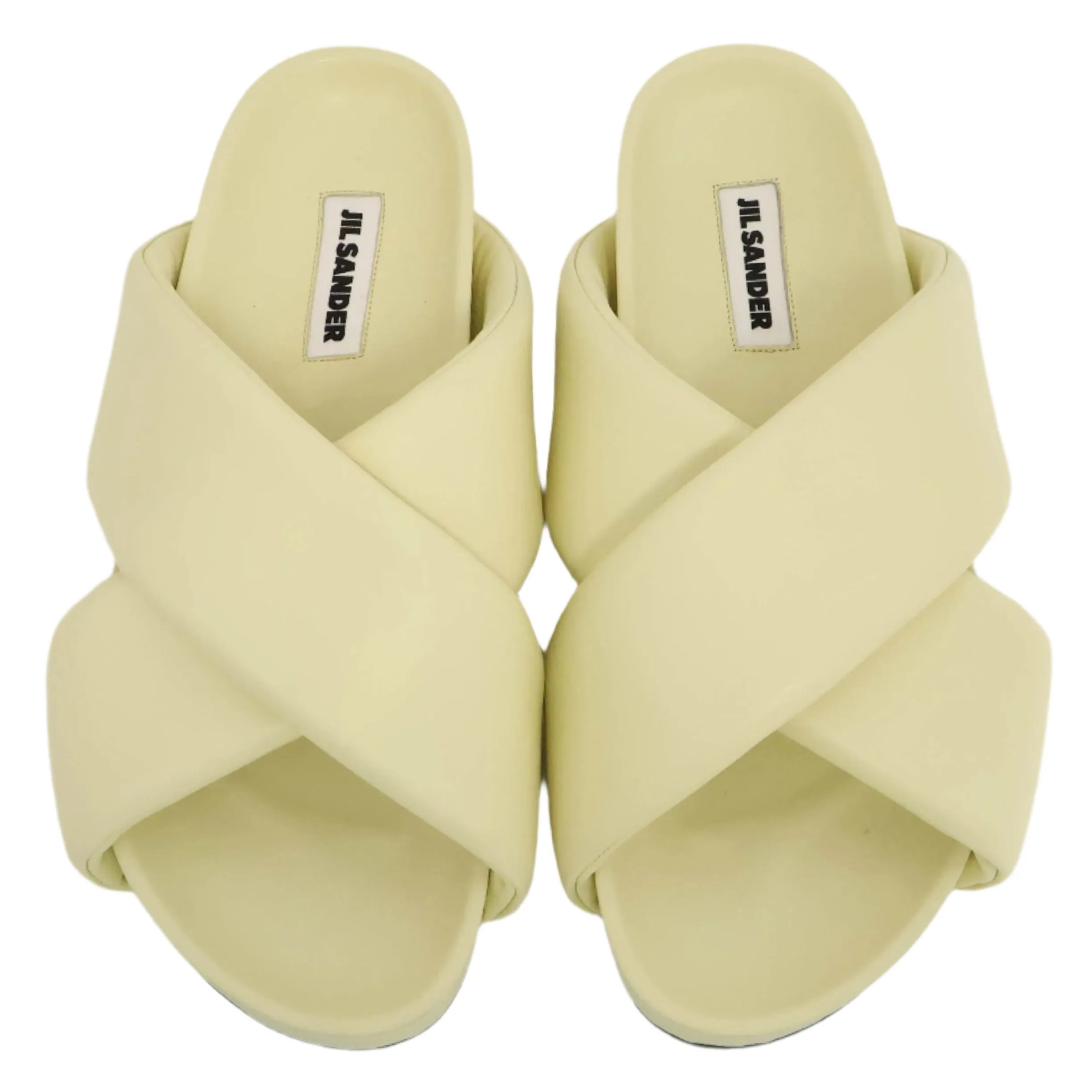 Jil Sander Yellow Sandals Criss - Cross 43