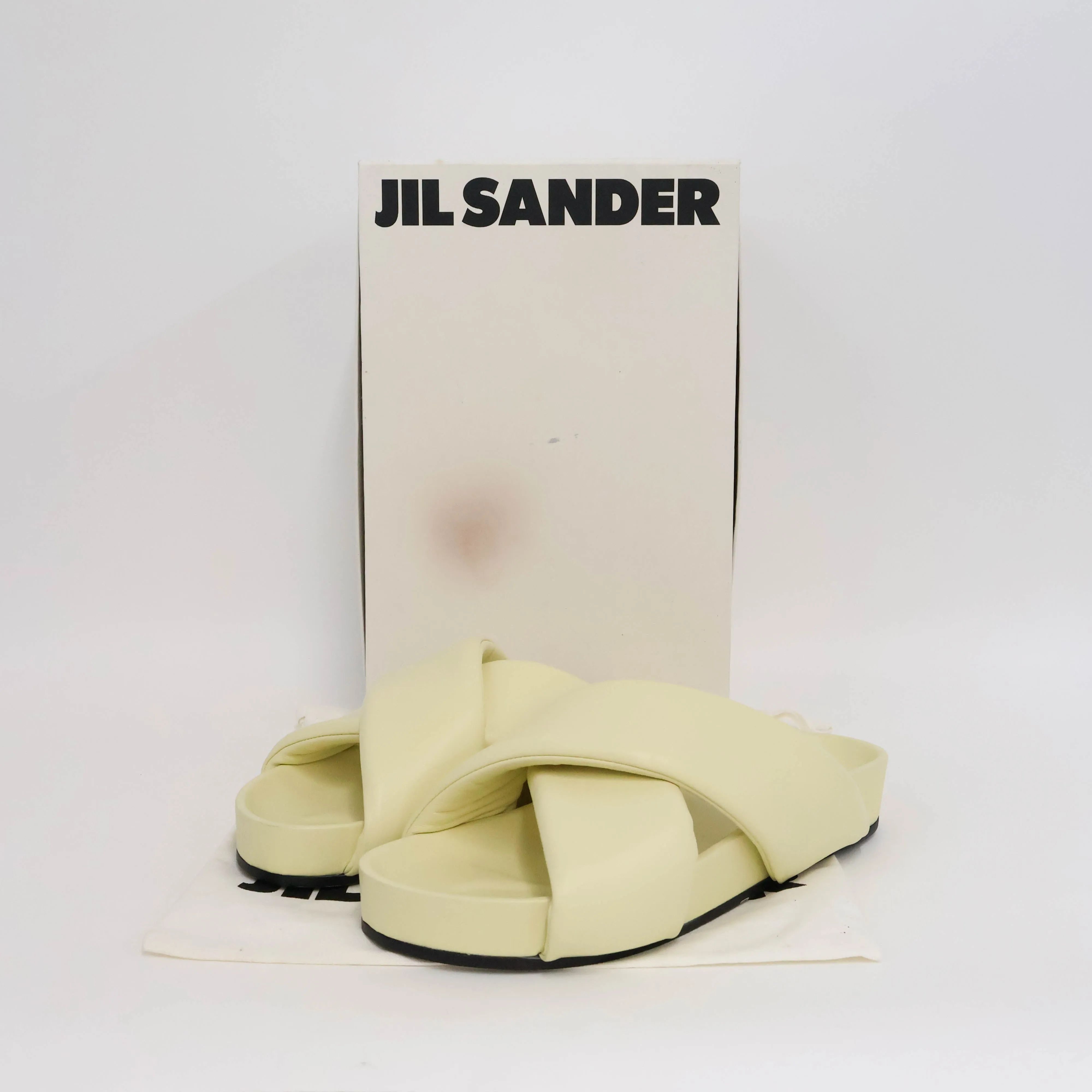 Jil Sander Yellow Sandals Criss - Cross 43