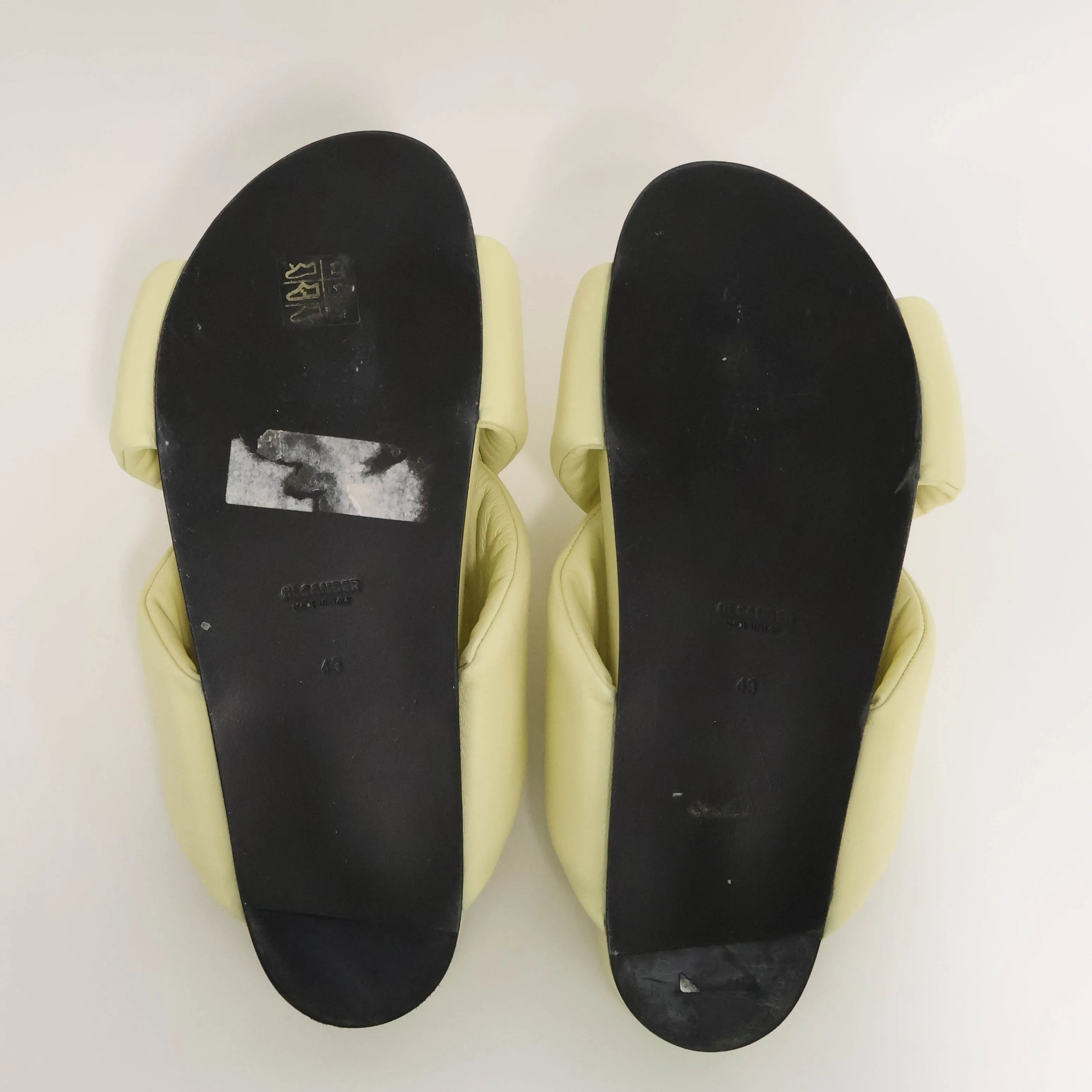 Jil Sander Yellow Sandals Criss - Cross 43