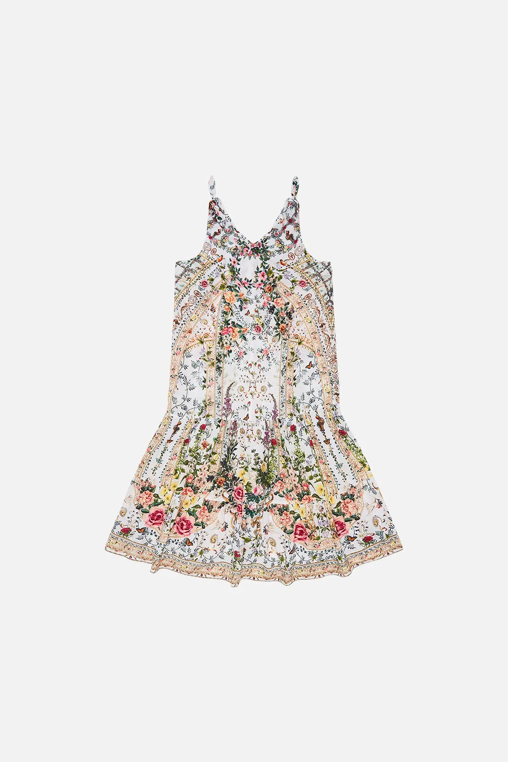 KIDS TIERED DRESS WITH BOWS 12-14 RENAISSANCE ROMANCE