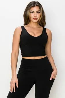 Layer It Up Black Buttery Soft Activewear Tank