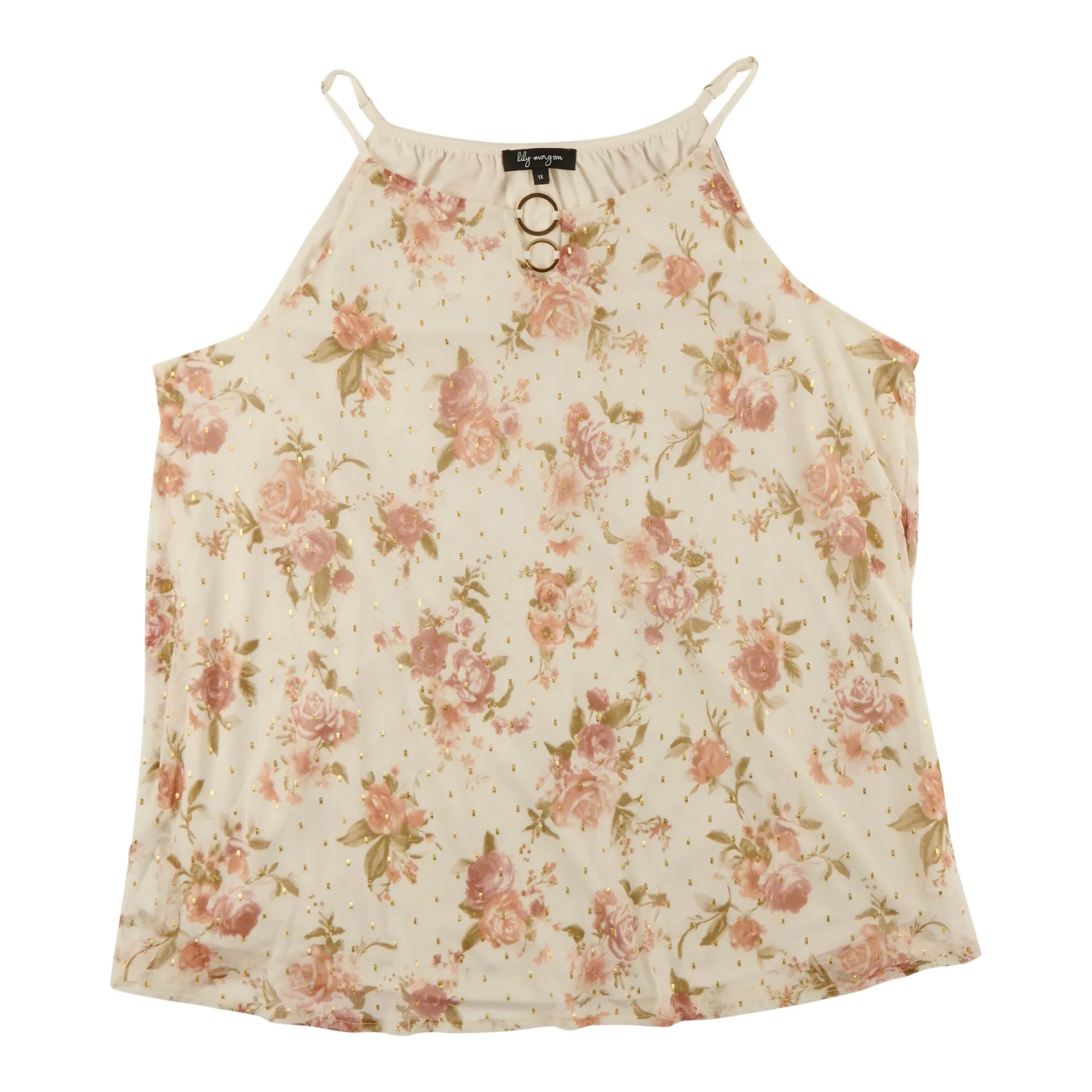 lily morgan Women's Plus Ring Detail Camisole