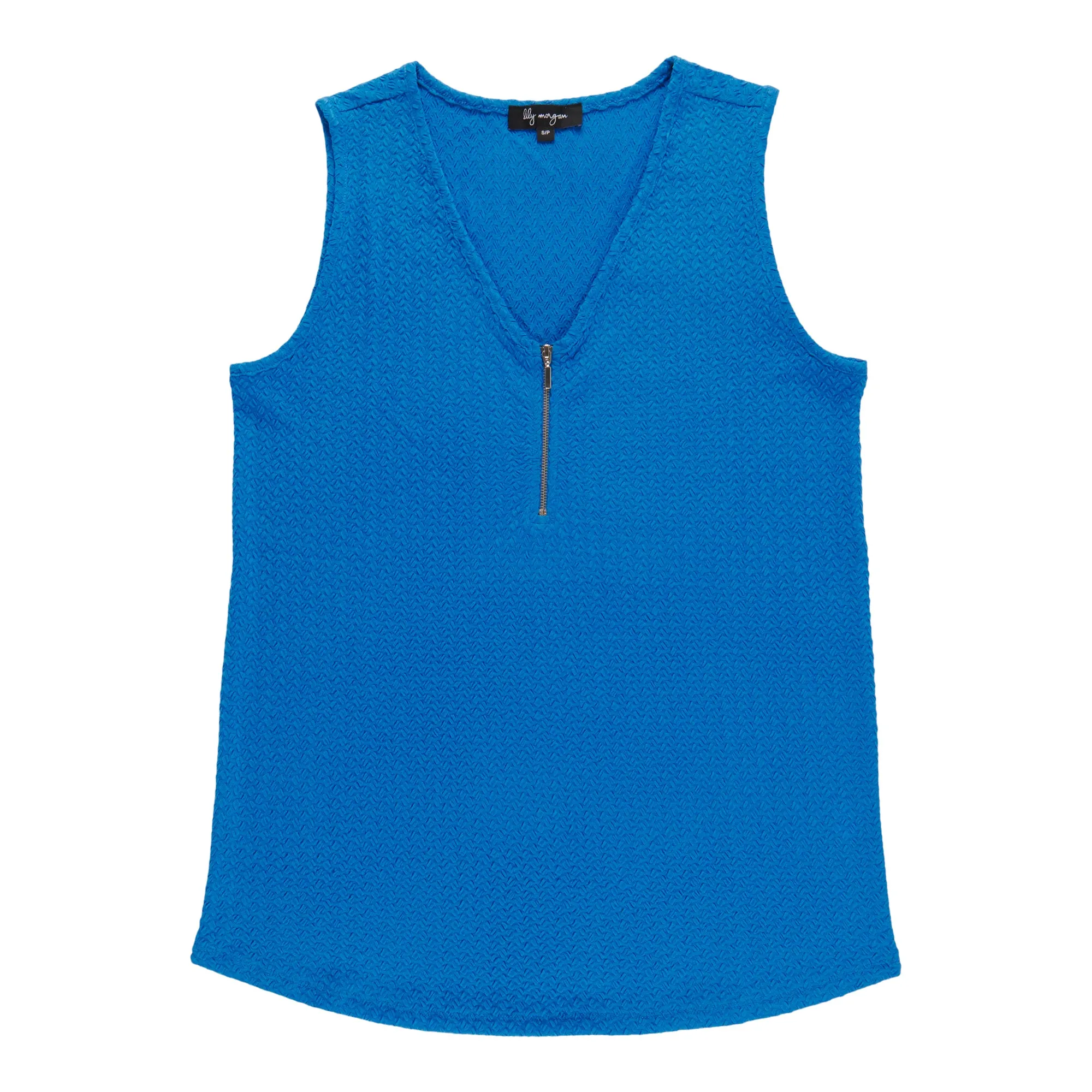 lily morgan Women's Solid Zip V-Neck Camisole