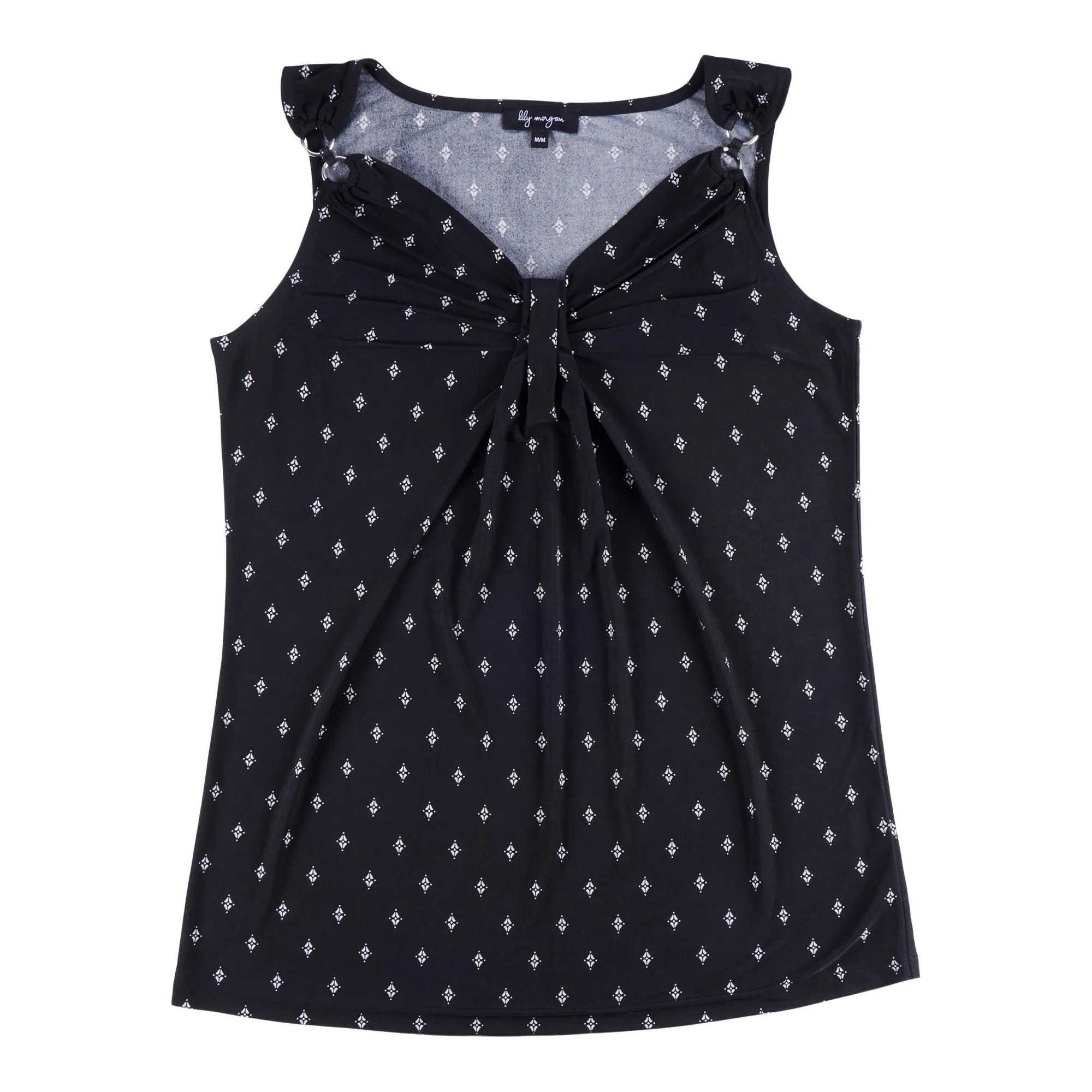 lily morgan Women's V-Neck Sleeveless Knotted Camisole