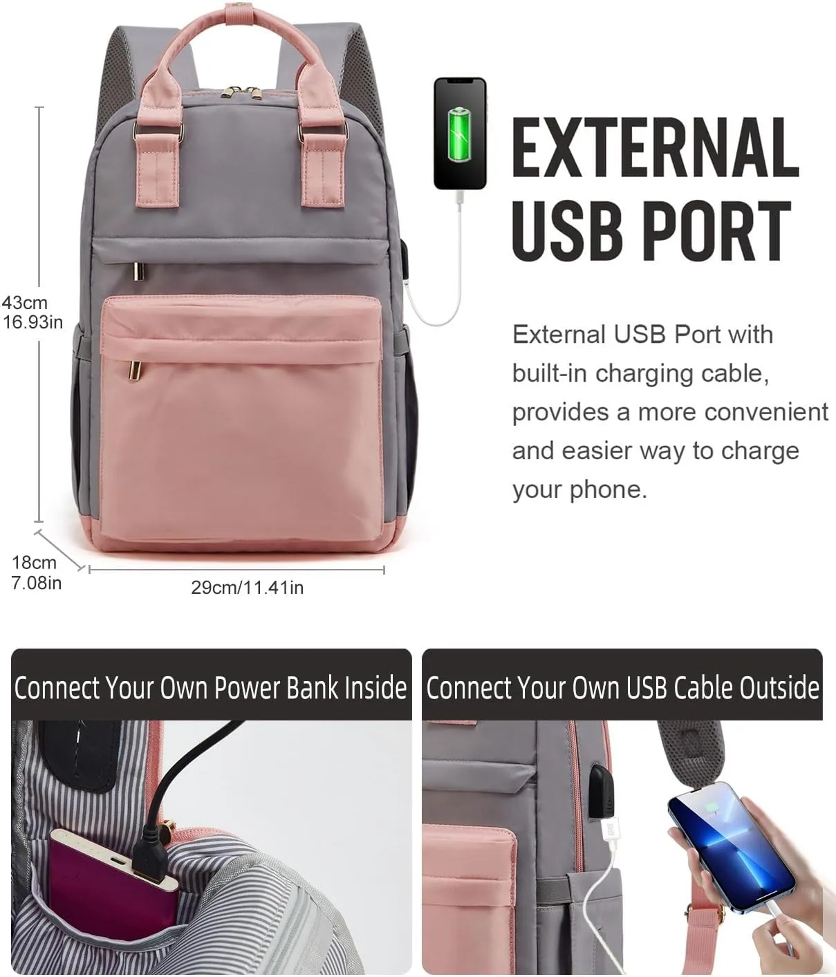 Makes Large Travel Backpack For Women Men,Carry On Backpack,Hiking Backpack Waterproof Outdoor Sports Rucksack Casual Daypack Travel Essentials