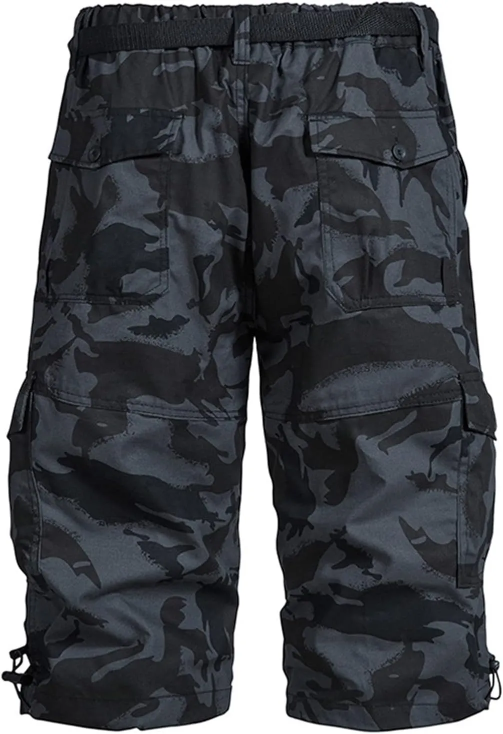Men's Camo Cargo Shorts Relaxed Fit Multi Pockets Camouflage Military Shorts Cotton Twill Outdoor Shorts