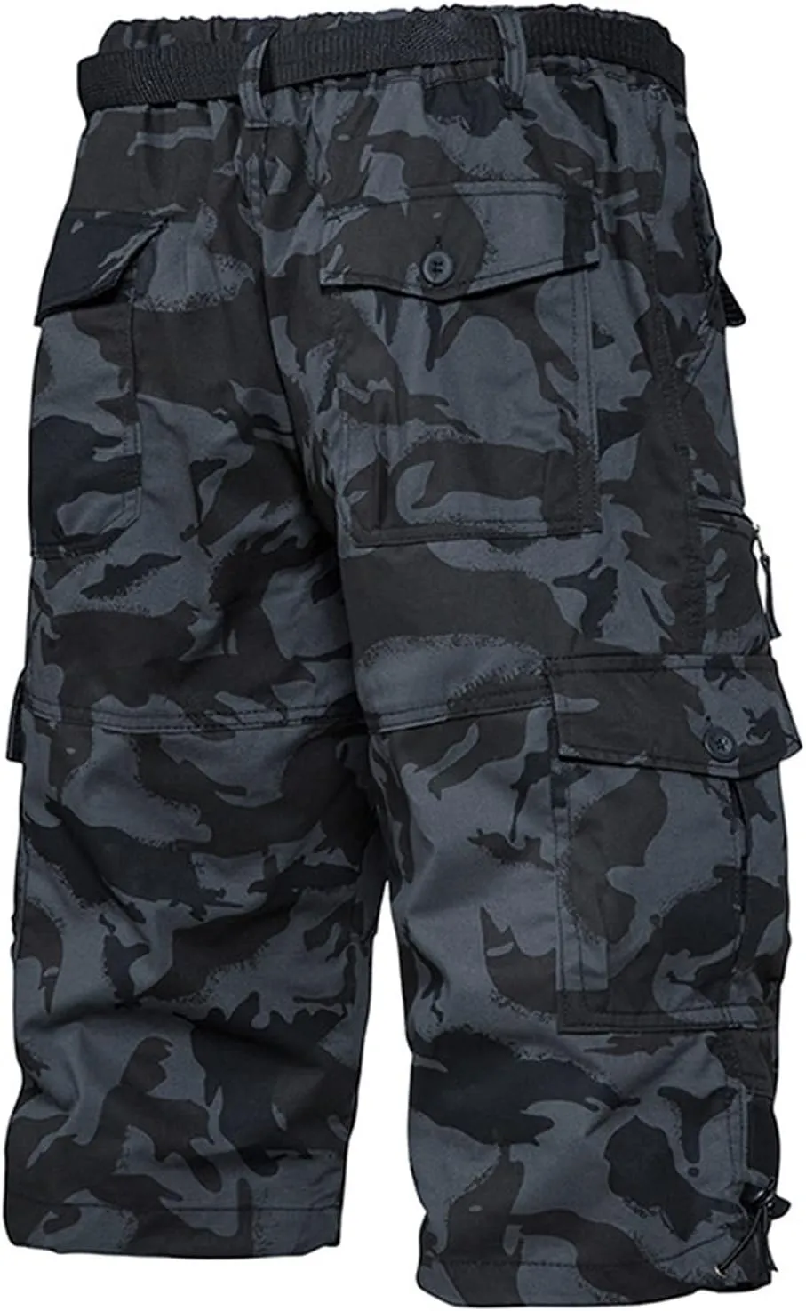 Men's Camo Cargo Shorts Relaxed Fit Multi Pockets Camouflage Military Shorts Cotton Twill Outdoor Shorts