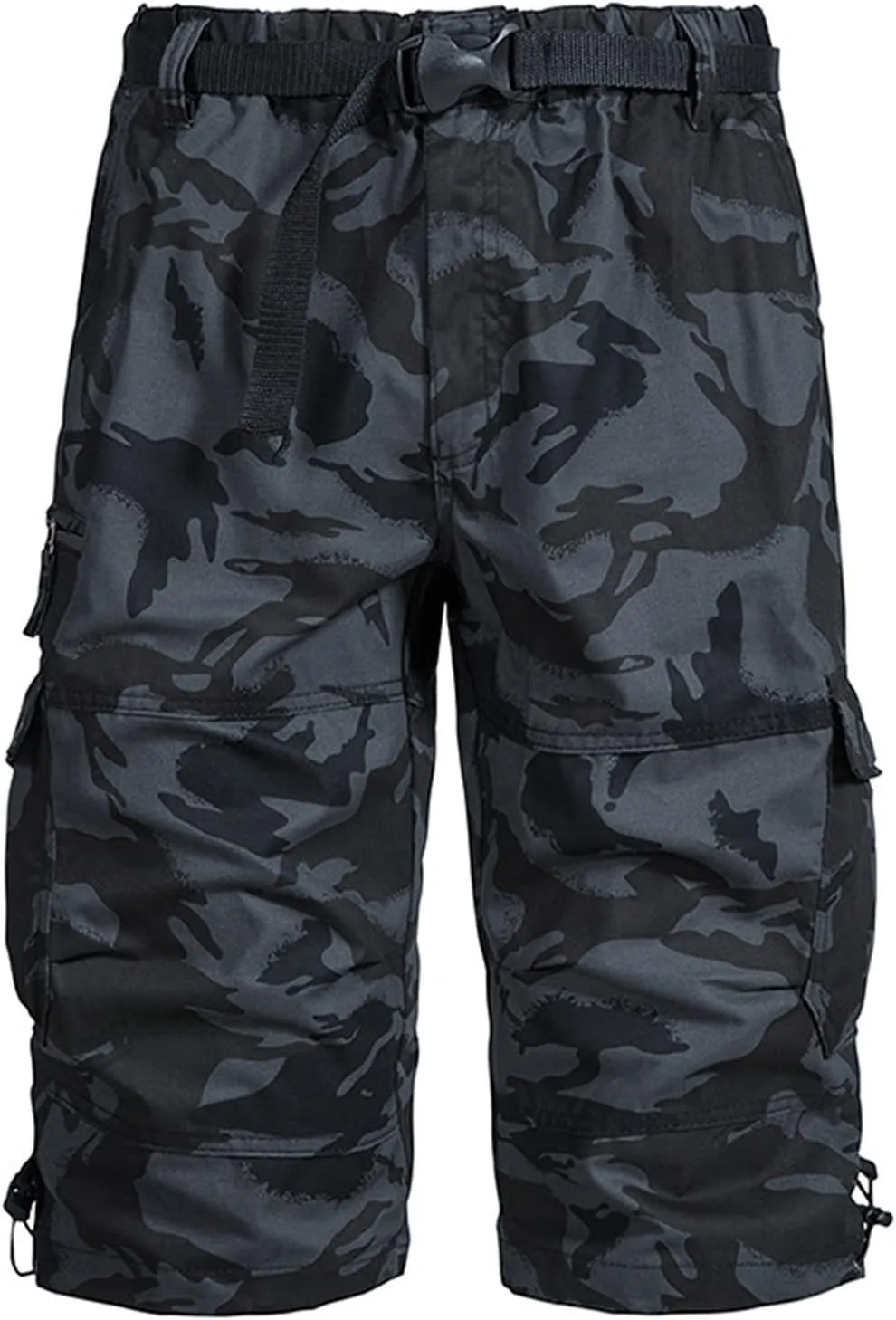 Men's Camo Cargo Shorts Relaxed Fit Multi Pockets Camouflage Military Shorts Cotton Twill Outdoor Shorts