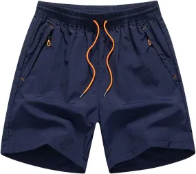 Mens Casual Elastic Waist Short Relaxed Drawstring Cargo Stretch Short Workout Lightweight Shorts