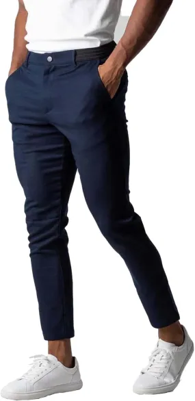Men's Casual Stretch Pants Slim Fit Breathable Trouser Straight Legs Solid Color Pants Business Simple Comfy Trousers