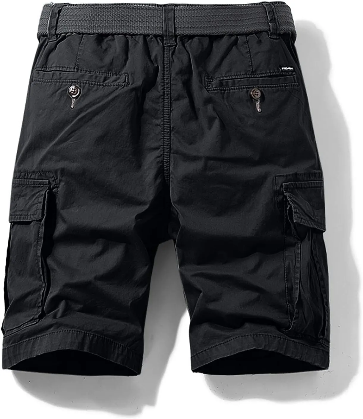 Men's Cotton Twill Cargo Shorts Classic Relaxed Fit Tactical Shorts Casual Outdoor Hiking Shorts with Multi Pockets