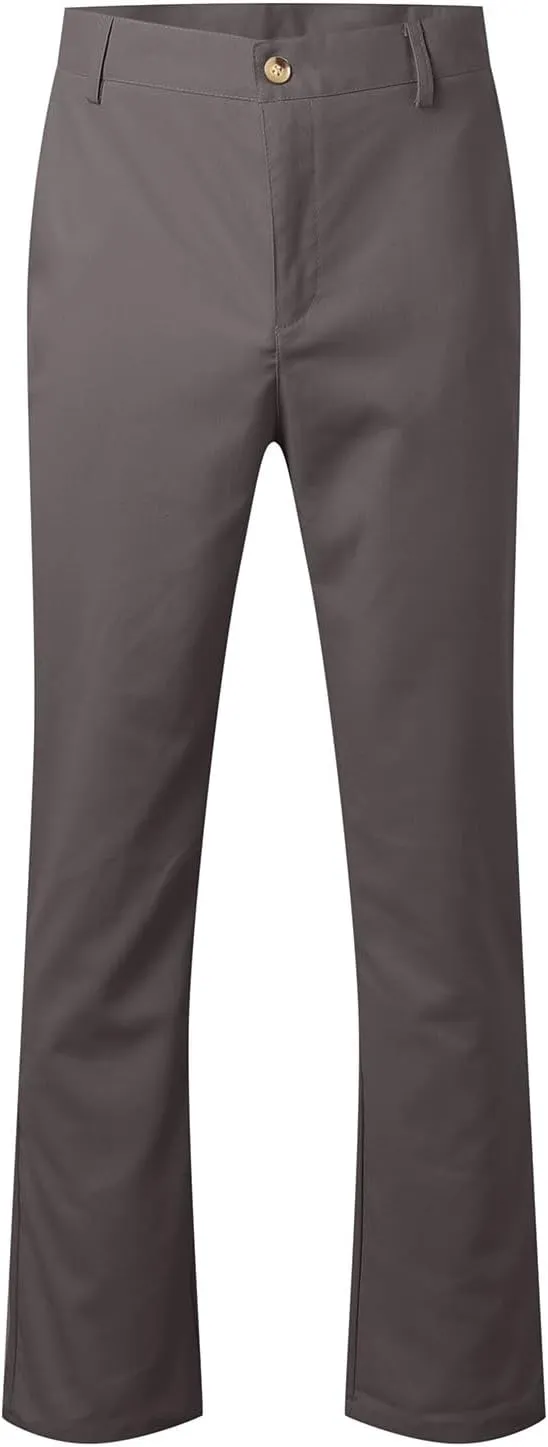 Men's Linen Cotton Dress Pants Summer Breathable Lightweight Trousers Straight Leg Casual Beach Yoga Pants Pockets