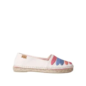 Multicolor Cotton Blend Espadrilles for Women - Rose-CM