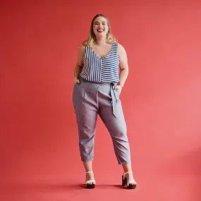 Mumbai Pants - Cobalt Chambray