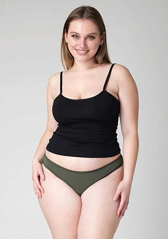 Olive Bikini Brief Period Pant - Light to Moderate Absorbency