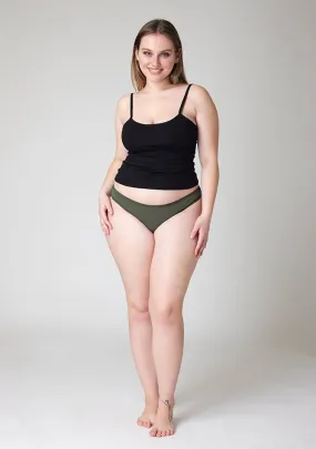Olive Bikini Brief Period Pant - Light to Moderate Absorbency