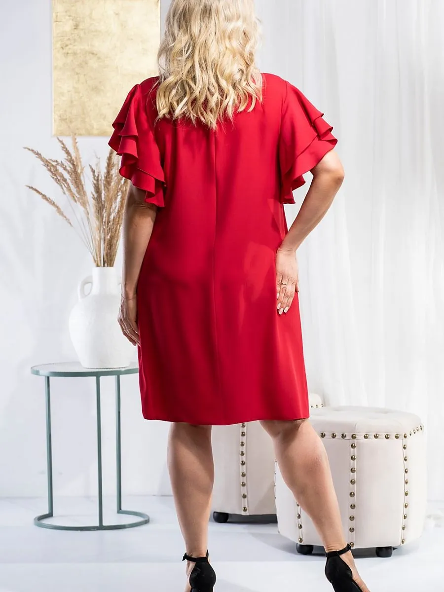 Plus size dress model 178524 Karko