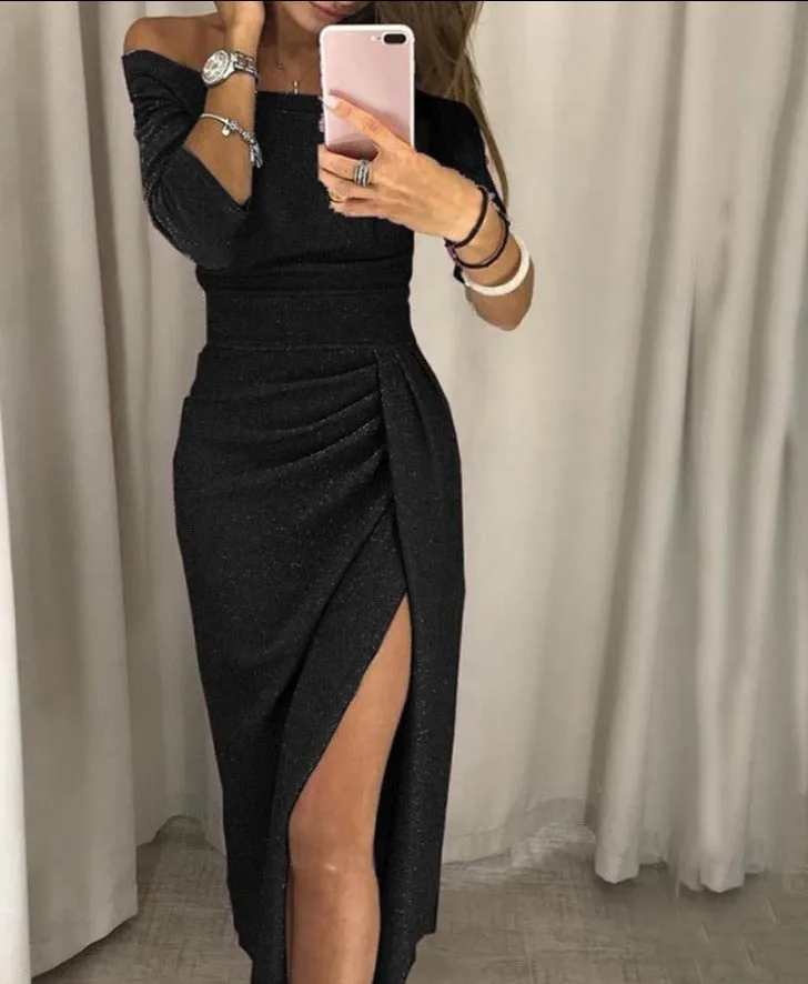 Radiant Blooms Spring into Elegance with Our Evening Party Women's Dress