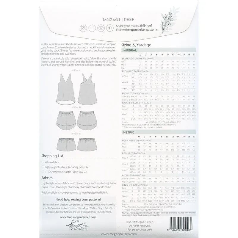 Reef Camisole & Shorts Set Pattern - Regular