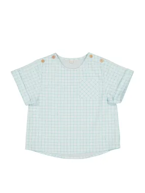 Shirt, Mint Squares - Petite Lucette