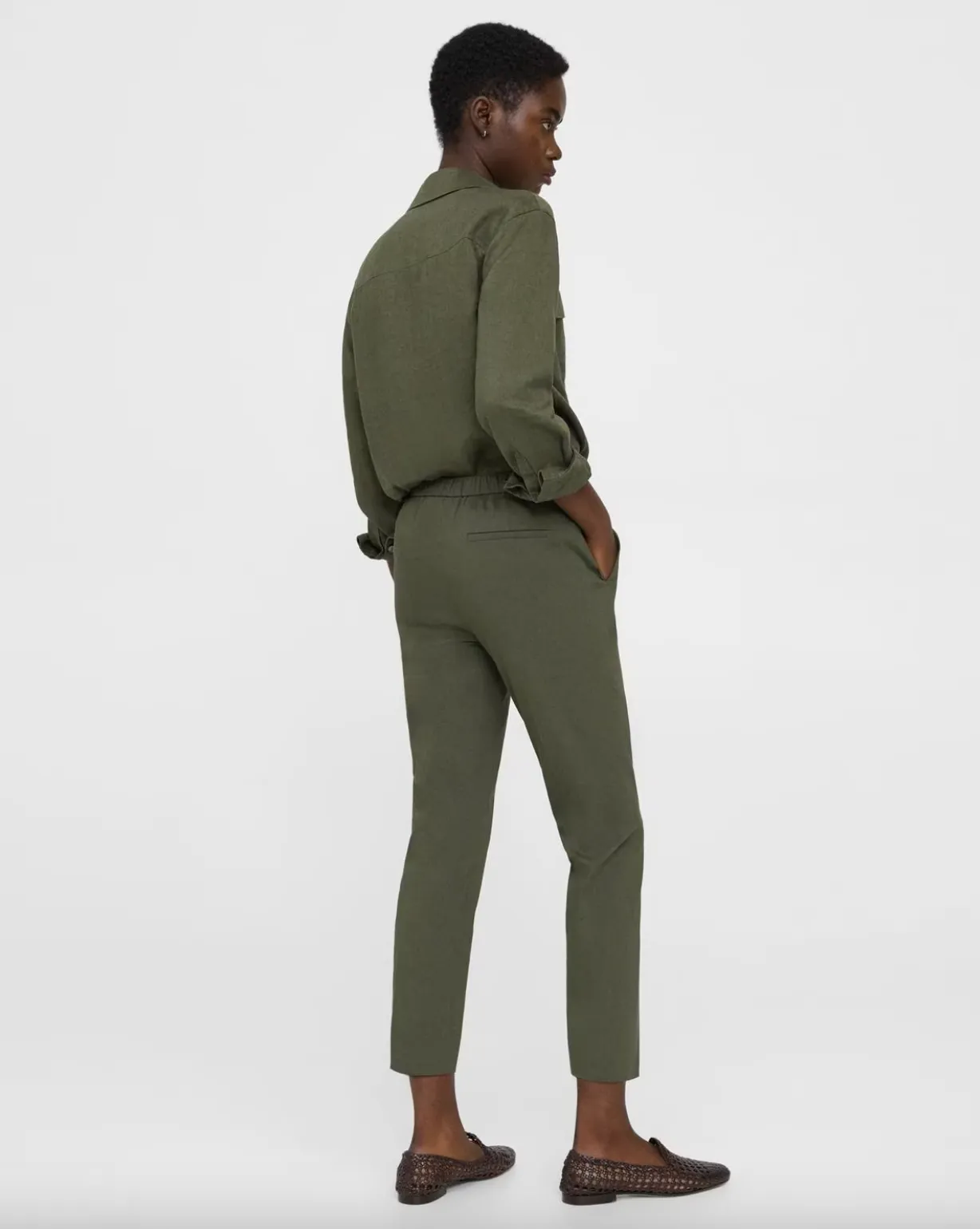 Treeca Pants - Dark Olive